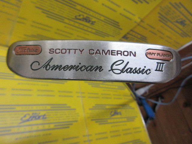 極上品 スコッティキャメロン アメリカンクラシックⅢ ヘビーフランジ スコッティ キャメロン AMERICAN CLASSIC Ⅲ HEAVY FLANGEの