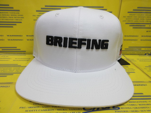 BRIEFING<br>MS BASIC FLAT VISOR CAP BRG231M71 White