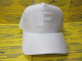 MS LEATHER INITIAL MESH CAP BRG231M89 White