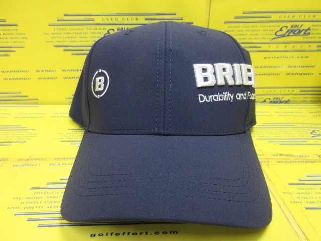 BRIEFING<br>MS STRETCH ROUND LOGO CAP BRG233M64 Navy