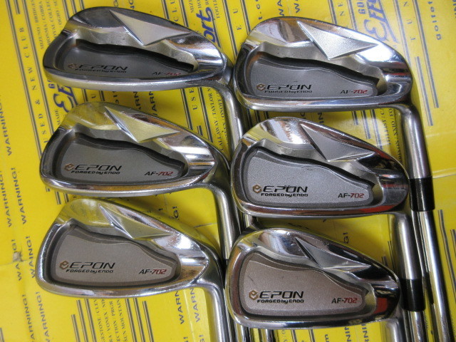 中古】EPON どぎつかっ AF-702 アイアンセット 6本セット（5〜P）