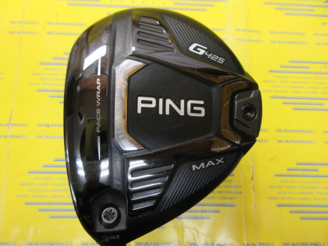 ピン G425 MAX 3W ヘッドのみ レフティ PING - Ping g425 MAX 3w