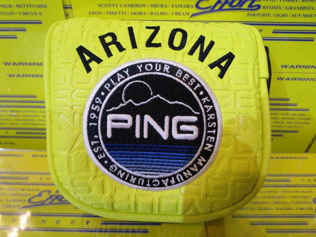 HC-N2502 Mr.PING STREET CASUAL PUTTERCOVER MALLET Lemon