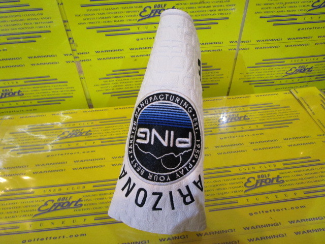 HC-N2503 Mr.PING STREET CASUAL PUTTERCOVER BLADE White/Navy