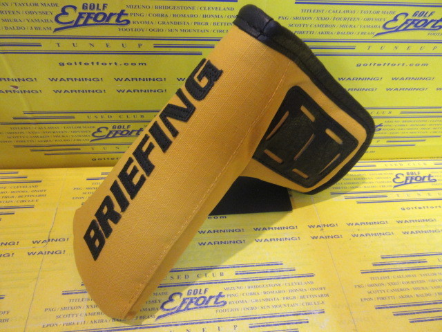 BRIEFING<br>PUTTER COVER DL FD RIP BRG241G23 Mustard