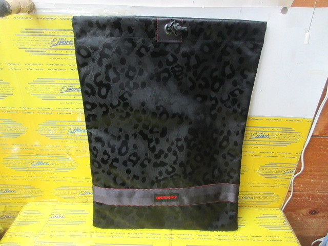 DRAWSTRING POUCH M LEOPARD JQ BRG251G33 Black