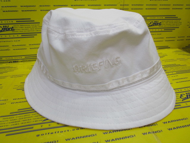 BRIEFING CE MS WR CORDURA TAPED HAT BRG251MD0 Whiteの