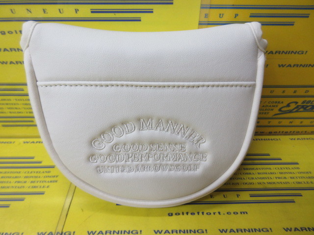 スムース マレット パター ヘッドカバー Off White
