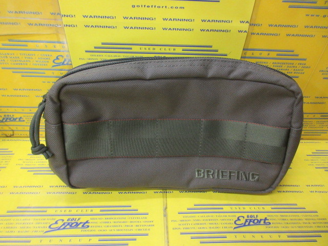 BRIEFING<br>DOUBLE ZIP POUCH STD BRG253G24 Ranger Green