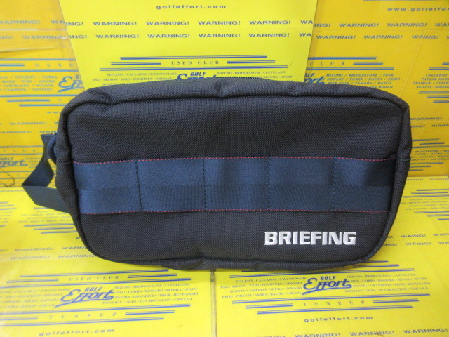 BRIEFING<br>DOUBLE ZIP POUCH STD BRG253G24 Navy