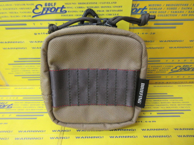 BRIEFING<br>MINI ROUND POUCH STD BRG253G27 Tan