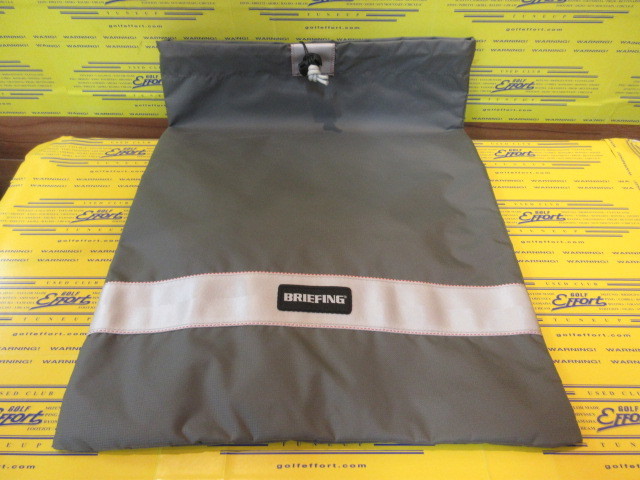 BRIEFING<br>DRAWSTRING POUCH M CS BRG251G17 L.Gray