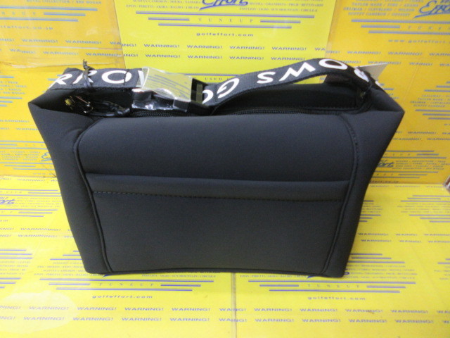 ユナイテッドアローズ<br>ロゴテープ スクエア ポーチ Black