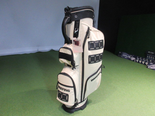 BRIEFING 中古キャディバッグ ホワイト キャディバッグ／BRIEFINGのゴルフ用品在庫一覧 | 中古ゴルフ
