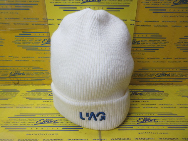 ロゴ ニットキャップ Off White