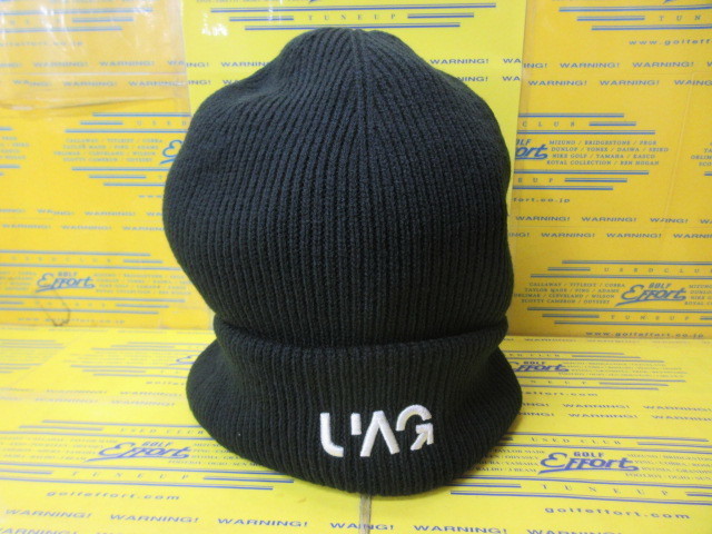 ロゴ ニットキャップ Black