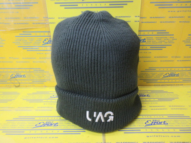 ロゴ ニットキャップ Olive