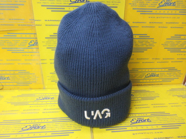 ロゴ ニットキャップ Cobalt