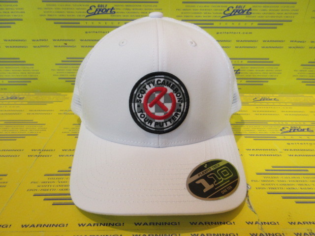 スコッティ キャメロン<br>WHITE CHECKERED CIRCLE T PATCH FLEXFIT TRUCKER HAT