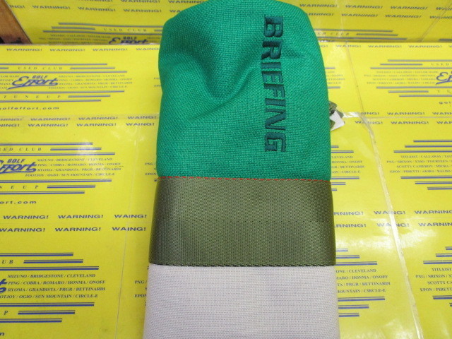 BRIEFING<br>BARREL FAIRWAY WOOD COVER WL BRG241G28 Green×Ivory