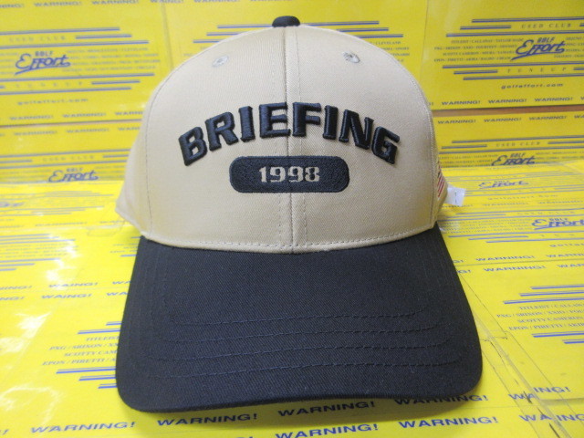BRIEFING<br>MS COLLEGE LOGO CAP BRG261MA80 Beige