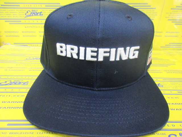BRIEFING<br>MS BASIC FLAT VISOR CAP BRG261M15 Navy