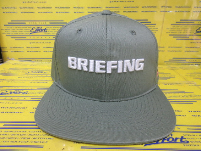 BRIEFING<br>MS BASIC FLAT VISOR CAP BRG261M15 SageGreen
