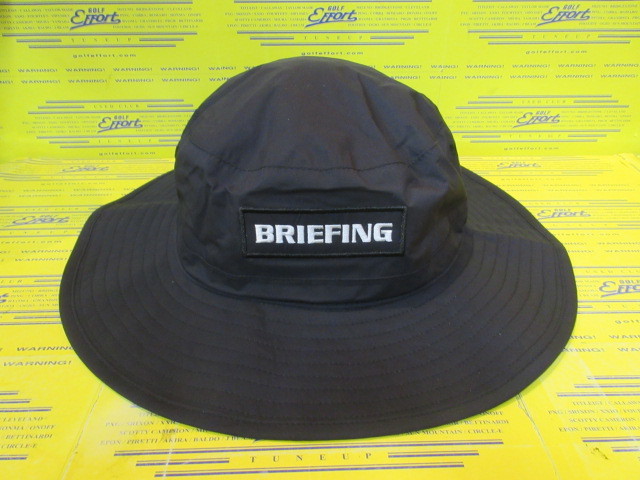 BRIEFING<br>MS WATERPROOF WIDE HAT BRG261M18 Black