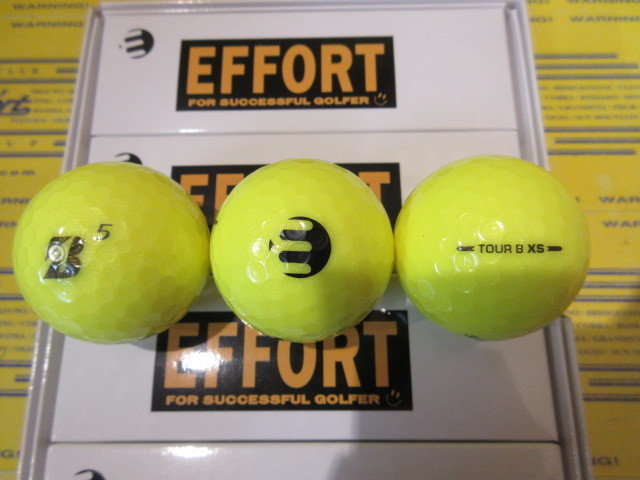 ブリヂストン<br>TOUR B XS(2026) Circle-E イエロー 1スリーブ