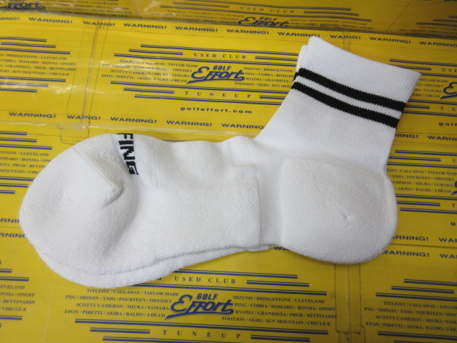 WASHI LINE SOCKS M BRG261F03 White