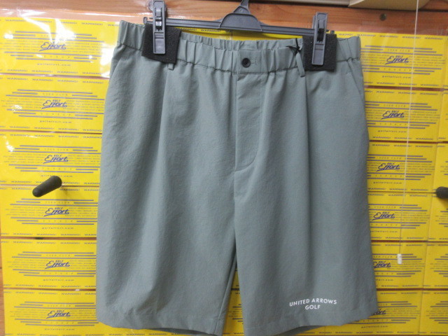 ユナイテッドアローズ<br>メンズ ミニリップ ショートパンツ 防しわ 2WAYストレッチ Lime XL