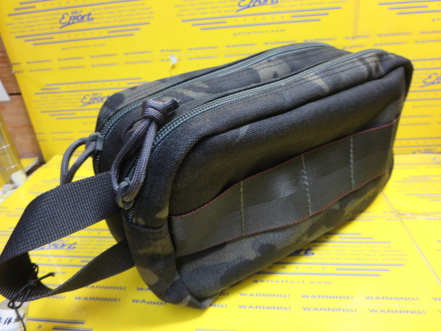 新品　BRIEFING ダブルジップポーチ-3 MULTICAM BLACK BRIEFING DOUBLE ZIP POUCH-3 GOLF BRG191A09 Multicam Blackの