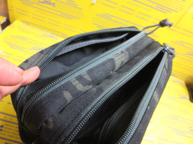新品　BRIEFING ダブルジップポーチ-3 MULTICAM BLACK BRIEFING DOUBLE ZIP POUCH-3 GOLF BRG191A09 Multicam Blackの