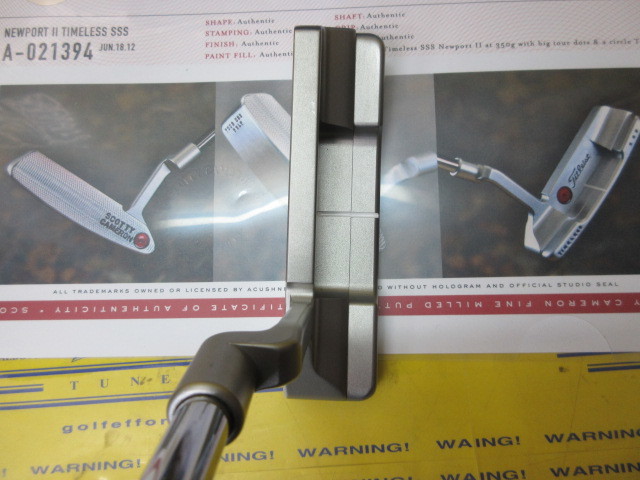 y*k様 スコッティキャメロン　NEWPORT2 TIMELESS SSS スコッティキャメロン ツアーパター SSS Timeless Newport2 at 350g