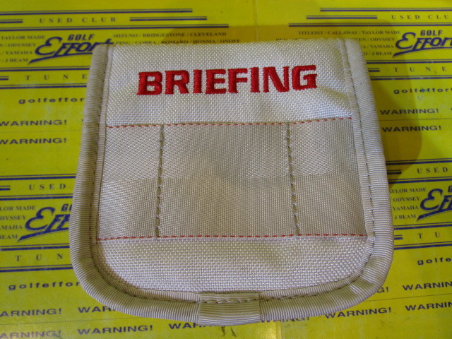 BRIEFING MALLET PUTTER COVER FIDLOCK-2 HORIDAY BRG213G29 Whiteの 