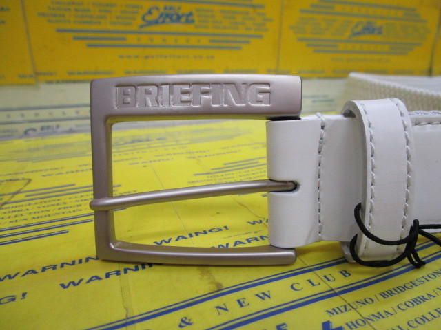BRIEFING SQUARE BUCKLE MESH BELT M BRG221M01 Whiteのスペック